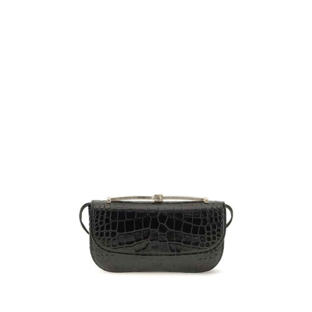 Tom Ford Black Calf Leather Bos Taurus Shoulder Women's Bag